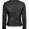 Order Fashion Quilted Black Biker Leather Unisex Jacket