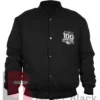 100th Season Boss NY Giants Hugo Bomber Jacket - Black