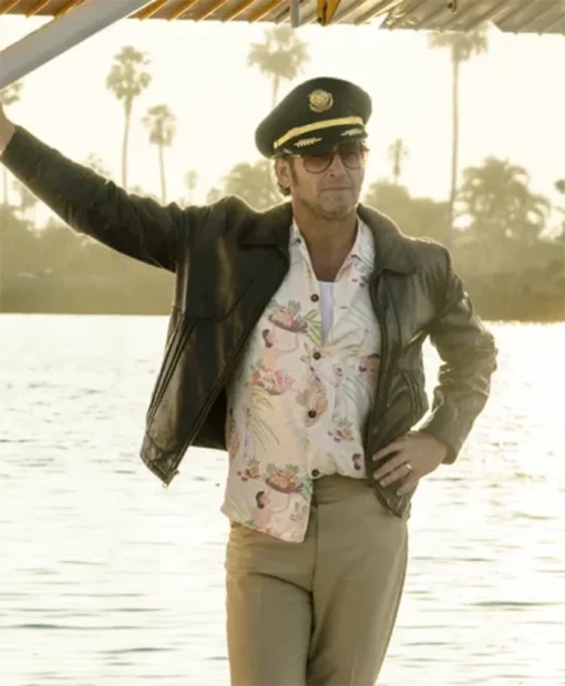 Palm Royale S02 Josh Lucas Leather Jacket