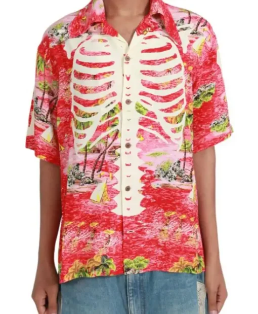 Platonic S02 Seth Rogen Print Skeleton Shirt