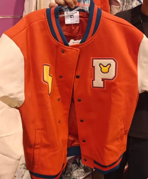 Pokemon Pikachu World Championships Letterman Varsity Jacket