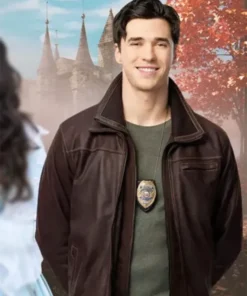Providence Falls S01 Lachlan Quarmby Brown Leather Jacket