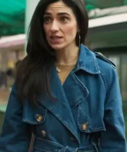 Pushers S01 Cassie Bradley Denim Blue Coat