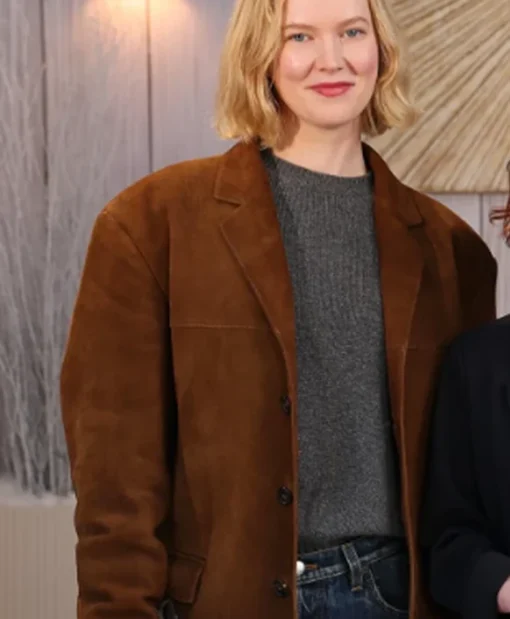 Rabbit Trap 2025 Rosy McEwen Brown Oversized Coat