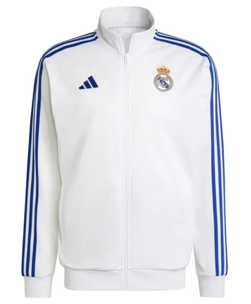 Real Madrid Adidas DNA 24-25 White Track Jacket