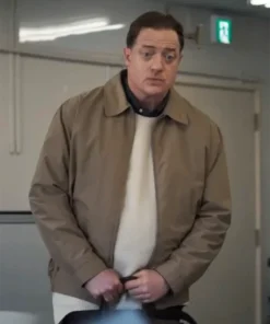 Rental Family 2025 Brendan Fraser Brown Cotton Jacket