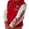 SF 49ersThe Wild Collective Hooded Varsity Jacket
