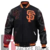 San Francisco Giants Mash Up Black Varsity Jacket