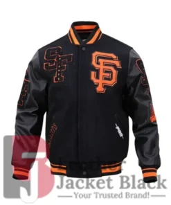 San Francisco Giants Mash Up Black Varsity Jacket