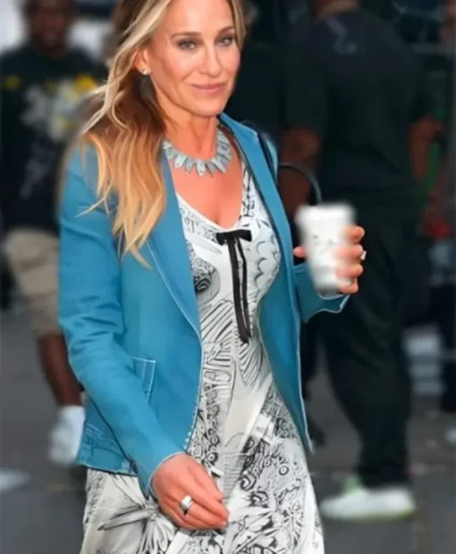 Sarah Jessica And Just Like That S03 Denim Blazer