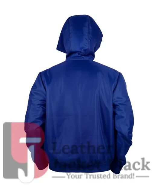 Seattle Seahawks Blue Hooded Bomber Jacket