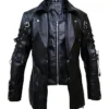 Steampunk Gothic Black Leather Jacket