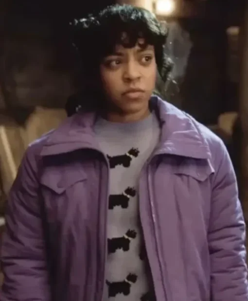 Stranger Things S05 Erica Sinclair Purple Jacket