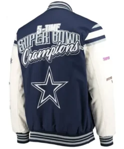 Super Bowl 5x Dallas Cowboys Champions Varsity Jacket