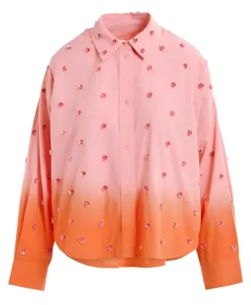 The Cheap Seats S05 Mel Tracina Orange And Pink Shirt