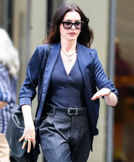 The Devil Wears Prada 2 2026 Anne Hathaway Blue Blazer