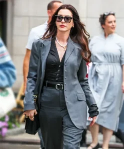 The Devil Wears Prada 2 2026 Anne Hathaway Grey Blazer