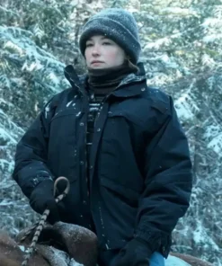 The Last Frontier S01 Haley Bennett Blue Cotton Jacket