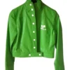 The Nanny S05 Fran Drescher Leather Green Jacket