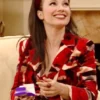The Nanny S05 Fran Drescher Red Printed Blazer