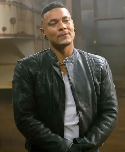 The Pickup 2025 Ismael Cruz Cordova Black Leather Jacket