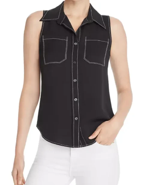 The Today Show 2025 Joy Bauer Sleeveless Black Shirt
