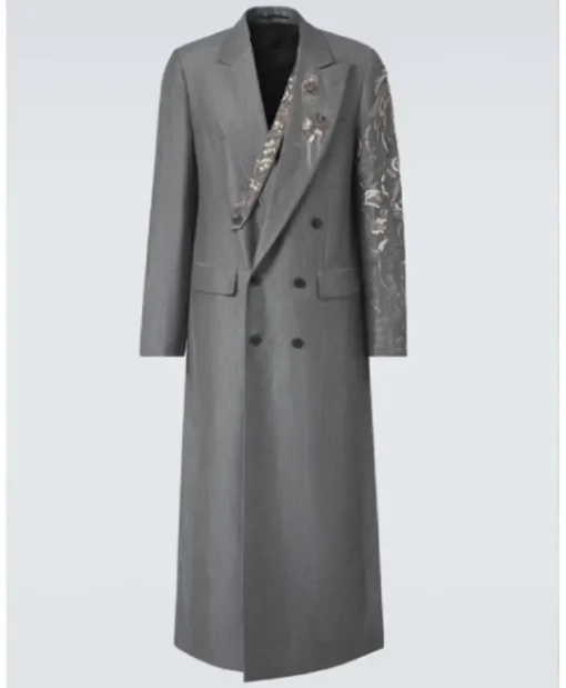 The Voice S27 John Legend Embellished Grey Coat