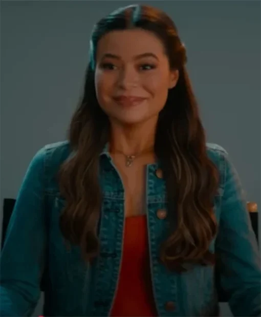 The Wrong Paris 2025 Miranda Cosgrove Blue Denim Jacket