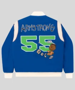 Tier Franklin Armstrong Blue Varsity Jacket