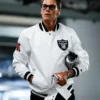 Tom Brady Raiders White Varsity Jacket