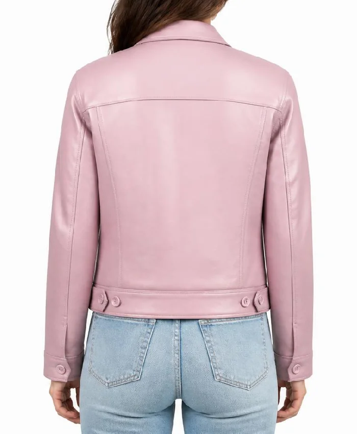 Trucker Lynn Light Pink Jacket For Women