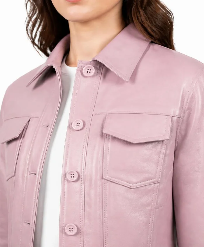 Trucker Lynn Light Pink Jacket Women