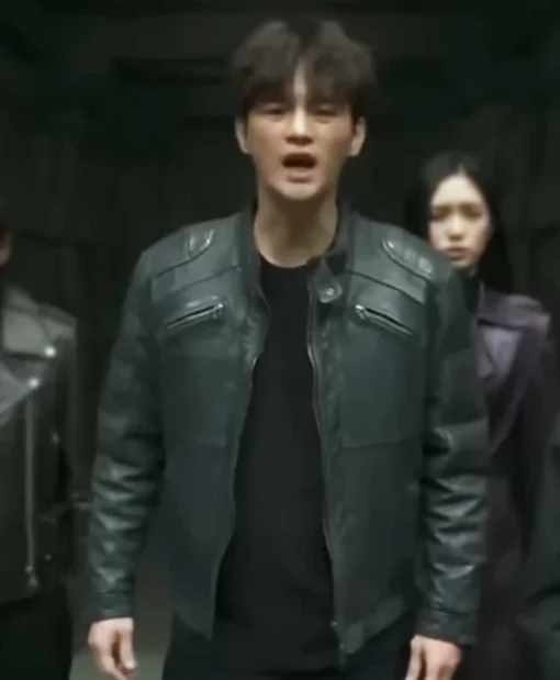 Twelve S01 Seo In-Guk Black Leather Jacket