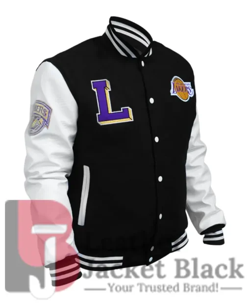 Varsity Lakers LA Black And White Jacket