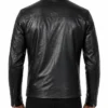 Vintage Black Biker Leather Jacket For Mens