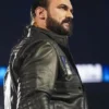 WWE Drew Mcintyre Black Leather Jacket For Unisex