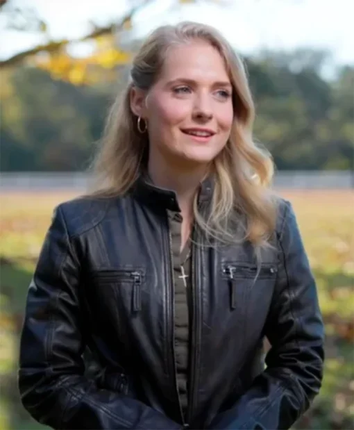 Welcome To Plathville S07 Lydia Plath Black Leather Jacket