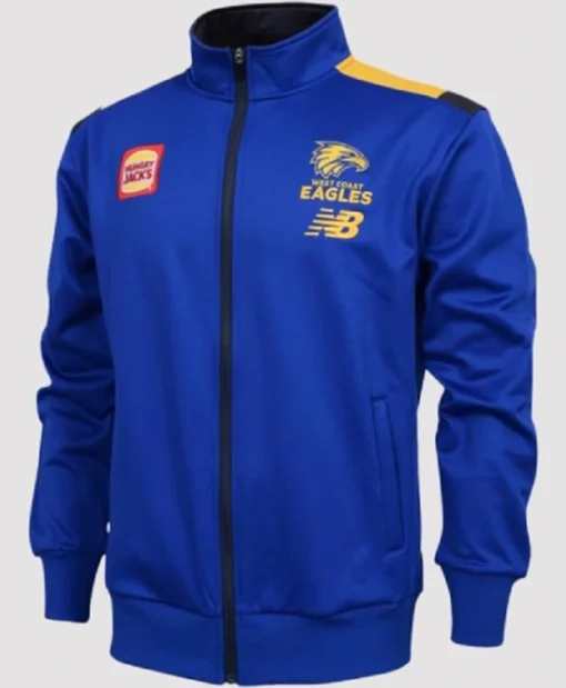 West Coast Eagles New Balance Blue Track Jacket