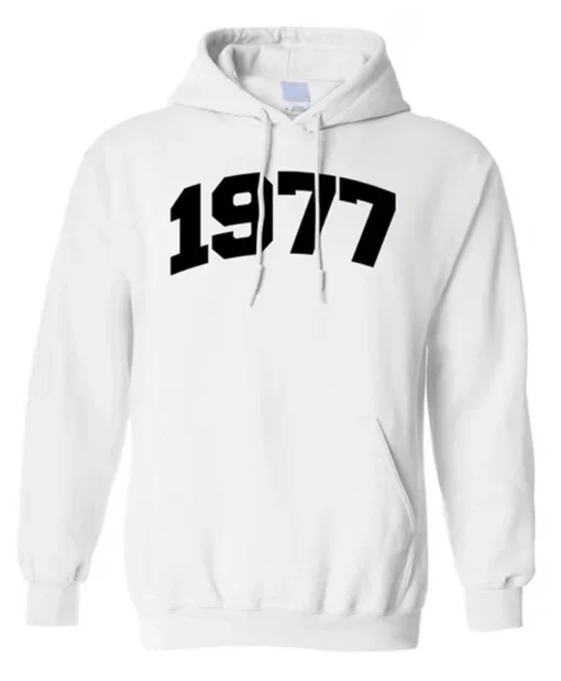 1977 Pullover White Hoodie