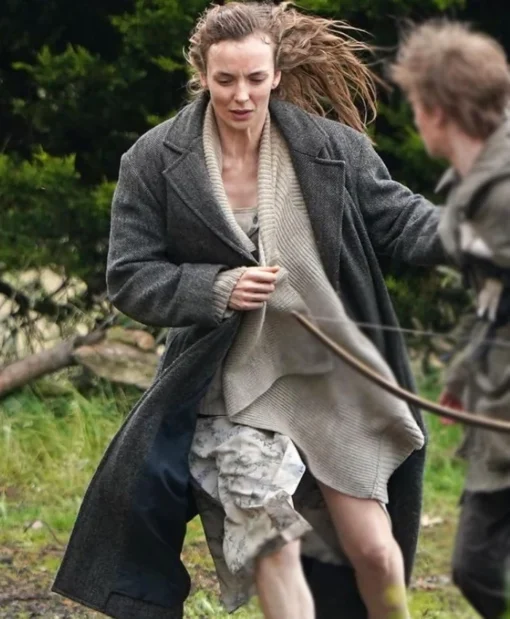 Isla Film 28 Years Later 2025 Jodie Comer Long Wool Coat - Grey