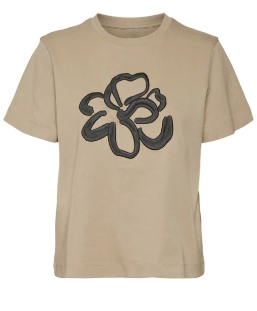 Jenny 90 Day Fiance The Other Way Caya Flower Printed Brown T Shirt