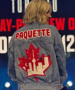 Shop All Elite Wrestling All Out 2025 Toronto, Ontario Renee Paquette Canada Blue Denim Jacket
