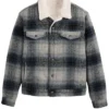 Ash Brassic S07 Aaron Heffernan Grey Sherpa Trucker Jacket On Sale