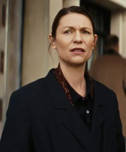 Claire Danes The Beast in Me S1 Black Coat