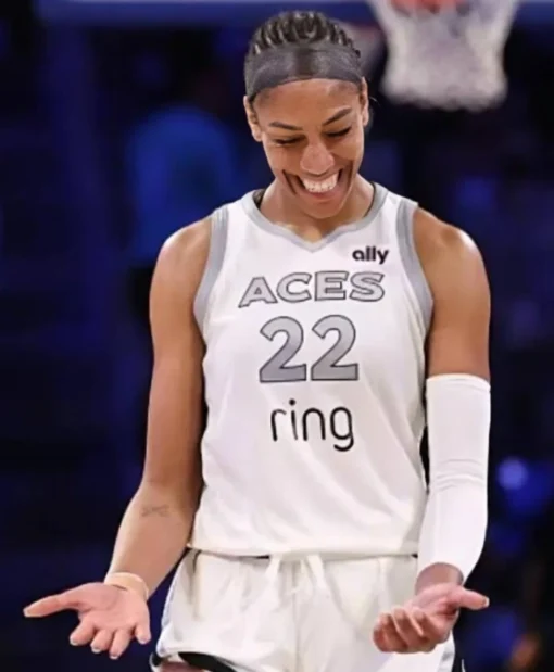 A’ja Wilson Las Vegas Aces White Jersey Shop Now