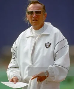 Al Davis 1994-95 White Raiders Jacket