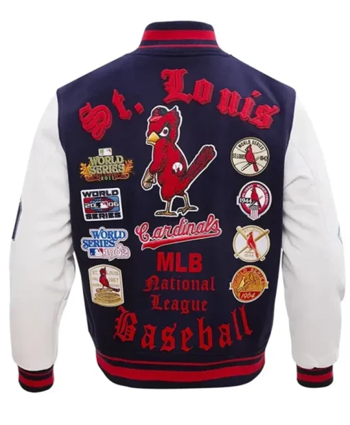Shop National Football League Arizona Cardinals Blue and White Varsity Jacket