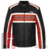 Shop Now this Atlanta Falcons Biker Black And Red Leather Jacket