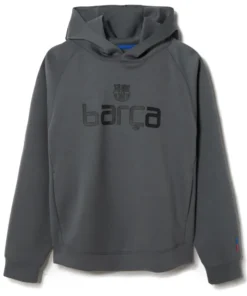 Barca Wordmark Logo Grey Hoodie
