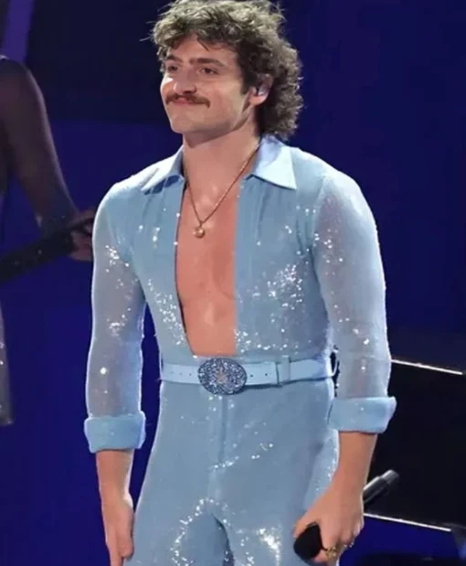 Grammys 2025 Benson Boone Blue Sequin Jumpsuit